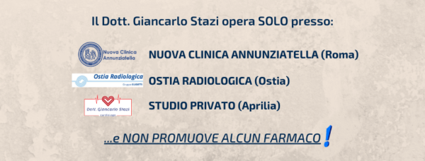 Giancarlo Stazi non promuove alcun farmaco Il dott Giancarlo Stazi non promuove alcun farmaco